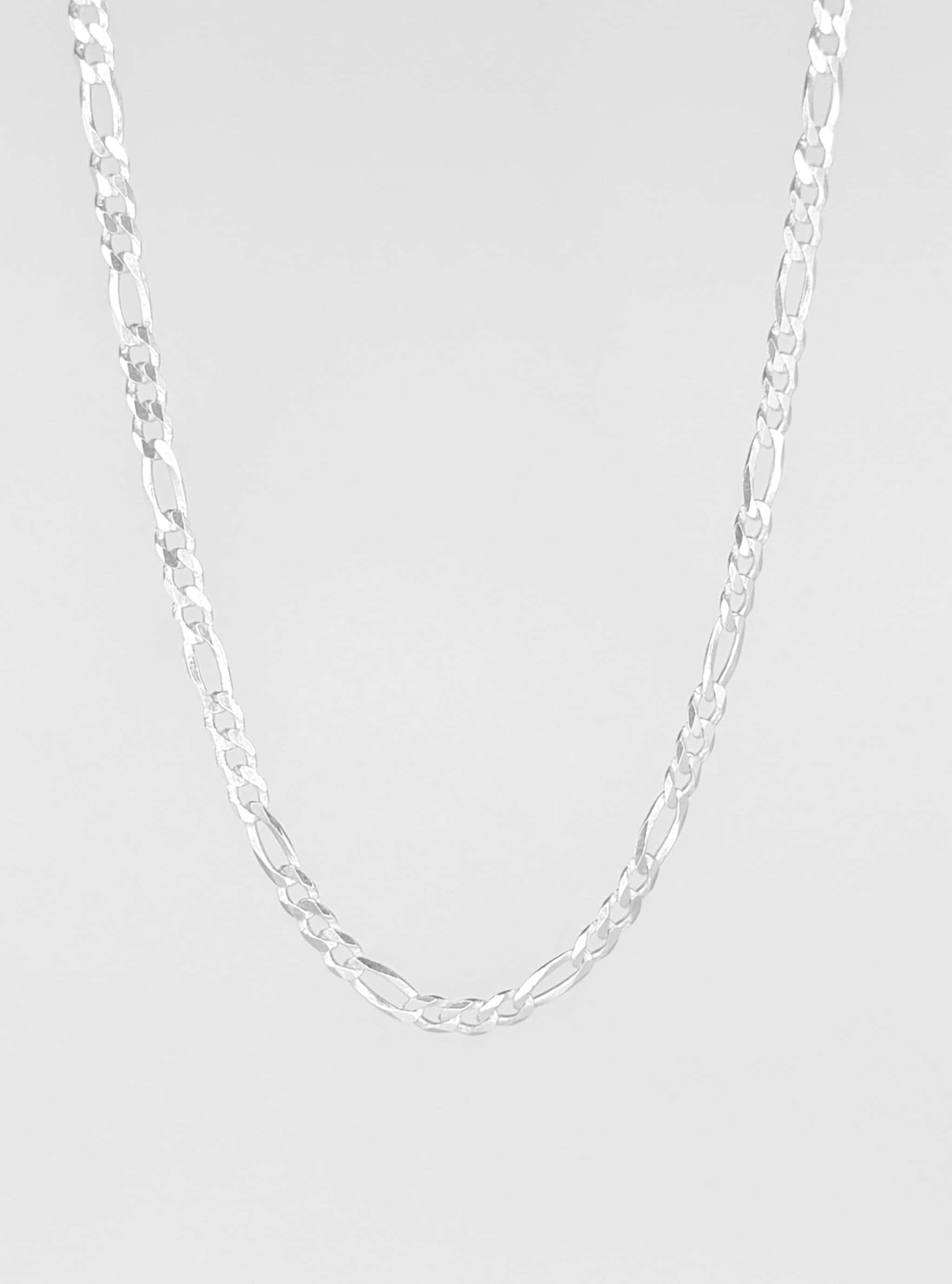 Sterling Silver Figaro Chain — 2.1mm